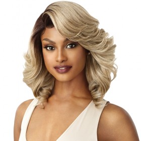 Outre Synthetic 5" Deep L-Part Swiss Lace Front Wig BRANDI